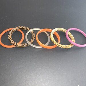 Multi Colored Bangles Set of Six